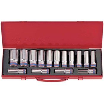 King Tony 1/2dr Impact Socket Set 14pce 10-27mm 6pt