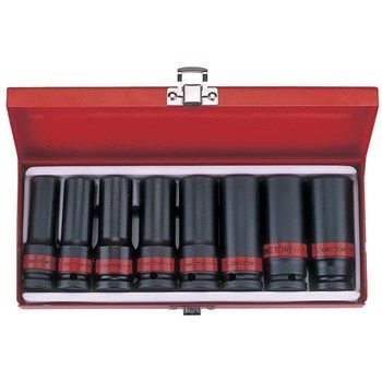 King Tony 1/2dr Deep Impact Socket Set 8pce 12-24mm