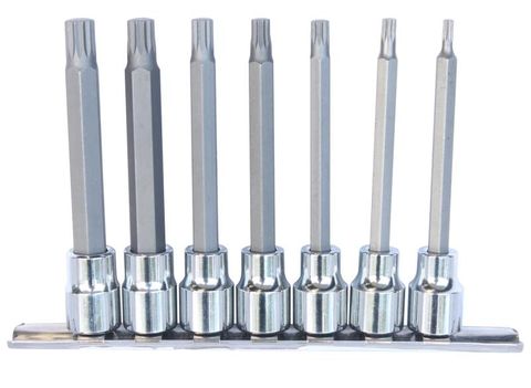 SP 3/8"Dr Deep Socket Rail Set - 7pc - Spline