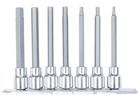 SP 3/8"Dr Inhex Deep Socket Rail Set - 7pc - Sae