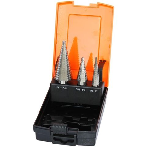 SP Step Drill Bit Set - Hss Sae - 3pc