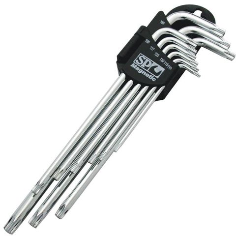 SP Magnetic Key Set - Torx Chrome - 9pc