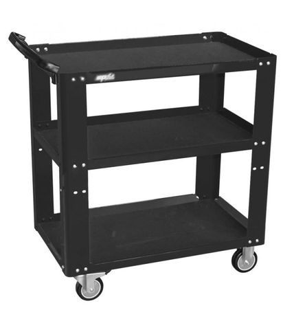 SP Professional Service Trolley - 3 Shelf - Black