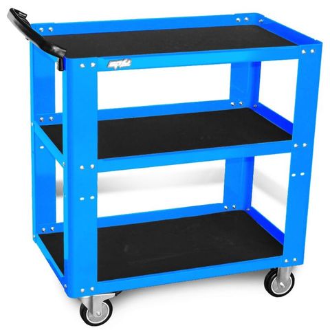 SP Professional Service Trolley - 3 Shelf - Blue