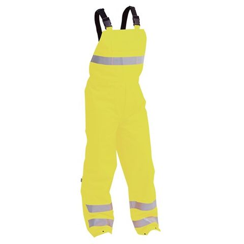 Pant, RainW OvTrou Bib Stamina D/N H20 20000mm Yel Small