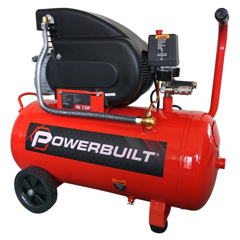 Powerbuilt Air Compressor 40L 2.5Hp Direct Drive