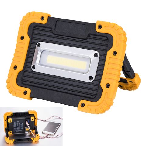 Powerbuilt 10w Cob LED Rechargable Work Light (Woodbuilt)