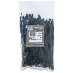 ISL 200 x 7.6mm UV Nylon Cable Tie - Blk 100pk