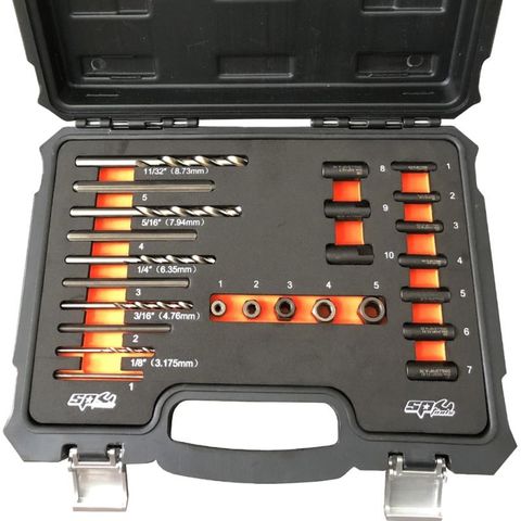 SP Screw Extractor Set - Drill Bit & Guide - 25pc