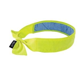 Ergodyne Chill-Its 6700 Evaporative Cooling Bandana - Tie Lime