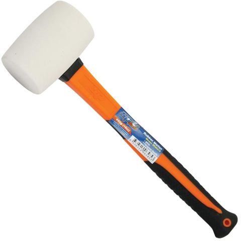 SP Tools Rubber Mallet Hammer - 450g (16oz) - White