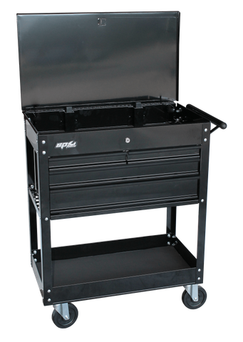 SP Diagnostic Trolley - 4 Drawer Black/Black