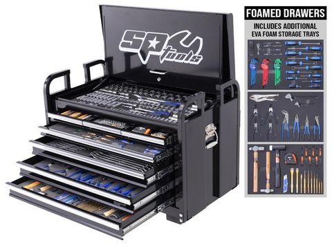 SP Field Service Tool Kit - 413pc - Metric/Sae - Black - Plus Bonus Eva Storage