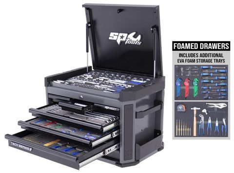 SP Tech Series Tool Kit - 309pc Metric Only - Diamond Black Bonus Evas (Nz Kit)