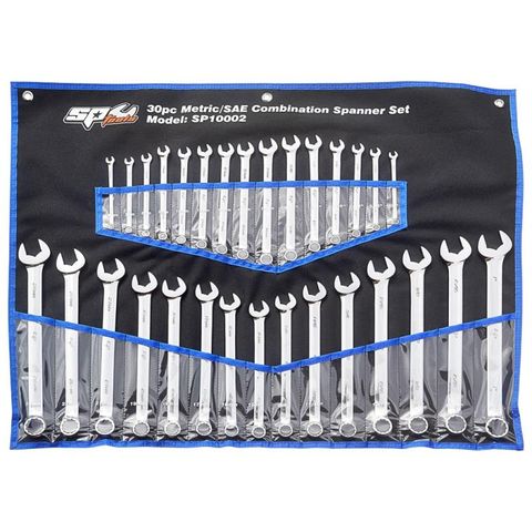 SP Quad Drive Combination Roe Spanner Set - Metric/Sae - 30pc