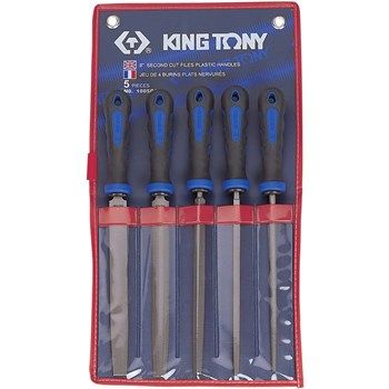 King Tony 5pc 8in 2Nd Cut File Set