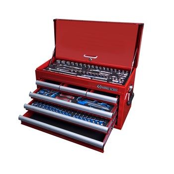 King Tony 152 Pce Tool Set (KT911-151CRVD) in 6 Draw Box (KT87411K-6B)