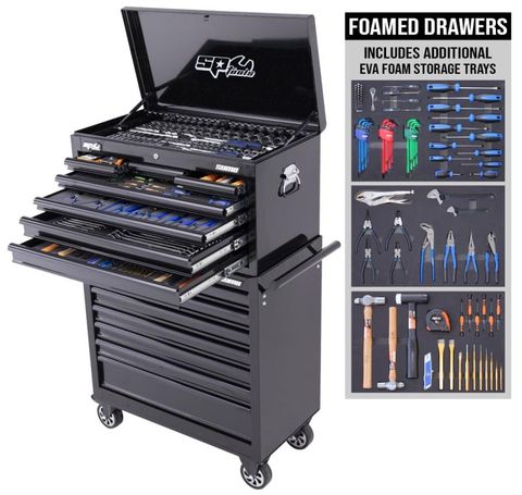 SP Sumo Custom Series Tool Kit - 417pc - Metric/SAE - Black - Plus Bonus Eva Tra