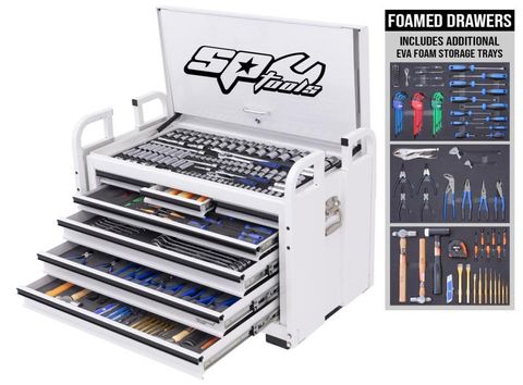 SP Field Service Tool Kit - 413pc - Metric/SAE - White - Plus Bonus EVA Storage