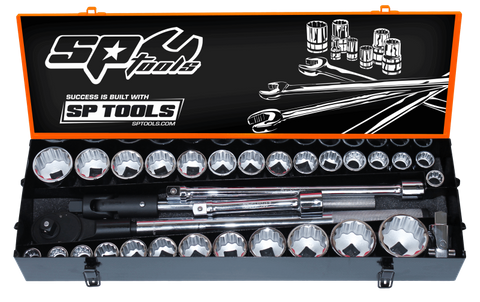 SP 3/4"Dr Socket Set - 12pt Metric/SAE - 32pc