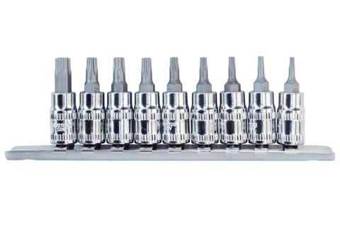 SP 1/4" DR Socket Rail Set - 9PC - Torx