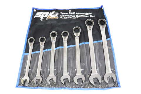 SP Gear Drive ROE Spanner Set - 15° Offset - SAE - 7pc