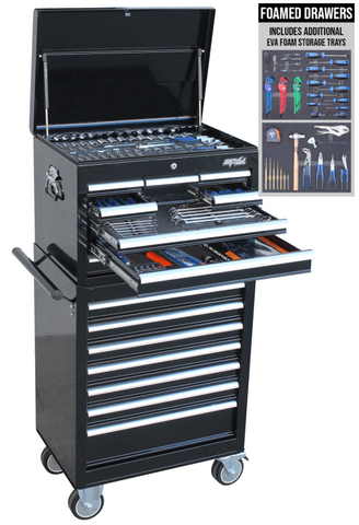 SP Tool Kit 401pc (Met/Sae) Black 14 Drawer Custom