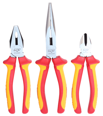 SP Plier/Cutter Set - VDE Insulated - 3pc