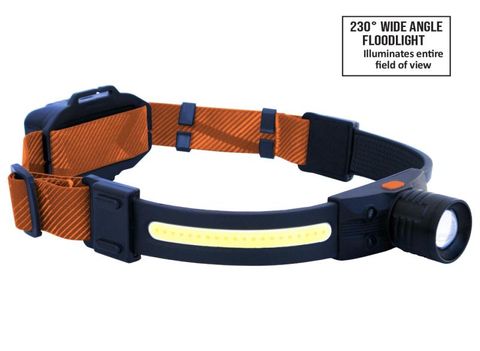 SP Headlamp - Dual Light COB LED - With Spot Light