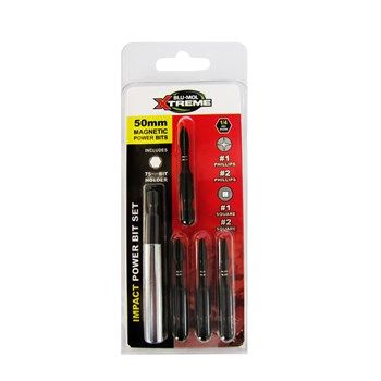 Blu-Mol Xtreme Impact Bit Set (6pc) Phillip & Square x50mm Long