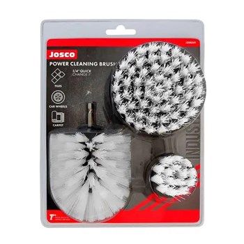 Josco Cleaning Brush Drill Mounted 3pc Kit