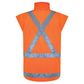 Bison Stamina TTMC-W17 X-Back Fleece Vest - Orange - S