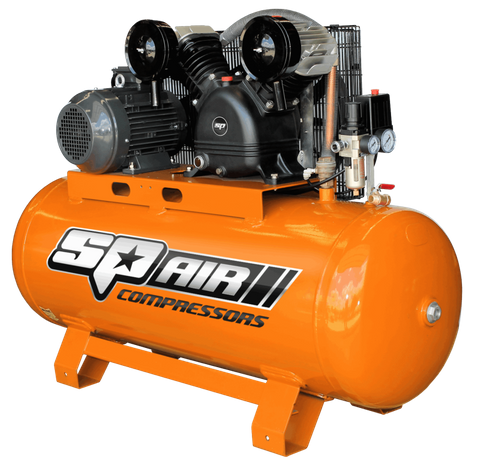 SP Air Compressor - Triple Cast Iron Stationary - 5.5HP 3 Phase