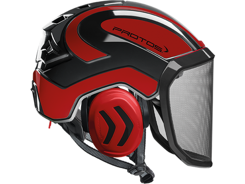 Protos Aborist Helmet Black/Red