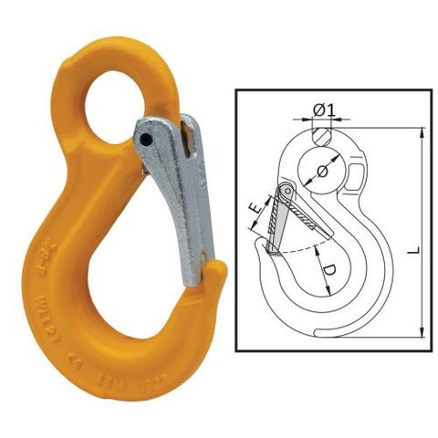 ITM G80 Eye Sling Hook w/ Safety Latch