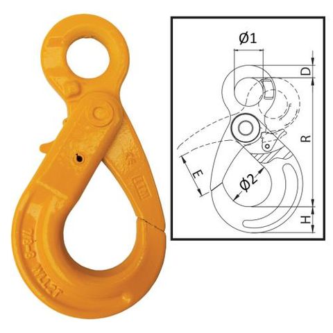 ITM G80 Eye Self Locking Hook