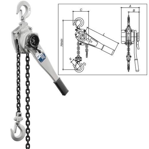 ITM Lever Hoist - Heavy Duty - 1.5m Lift