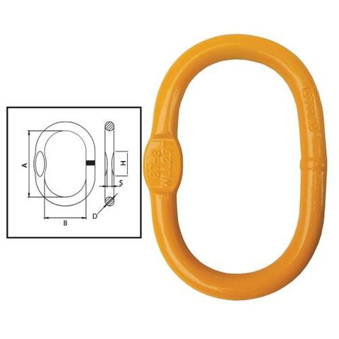 ITM G80 Recessed Enlarged Master Link - Oblong - 10-13mm Chain
