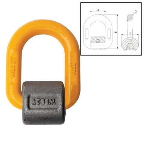 ITM Lifting Point-WeldOn Pivoting D Link