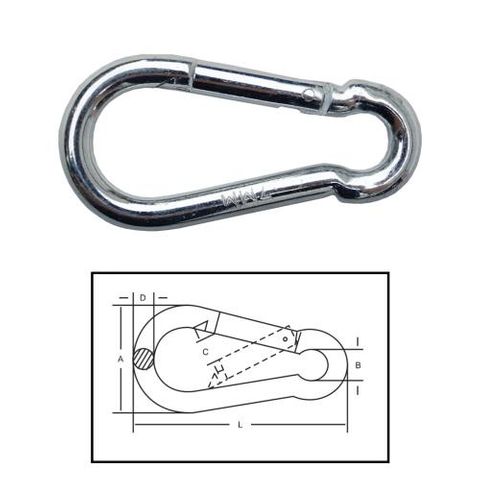 ITM Snap Hook - Electric Galvanised - 6mm