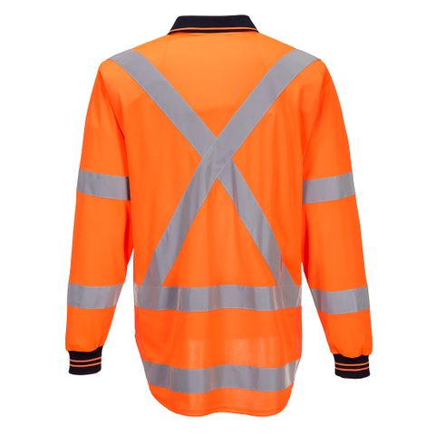 Portwest TTMC-W17 Polo Shirt L/S - Orange - Medium