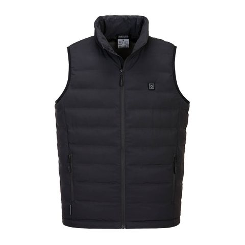 Portwest Ultrasonic Heated Tunnel Vest - Black - Large