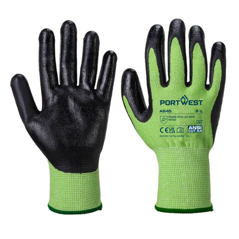 Portwest Green Vut Glove - Nitrile Foam