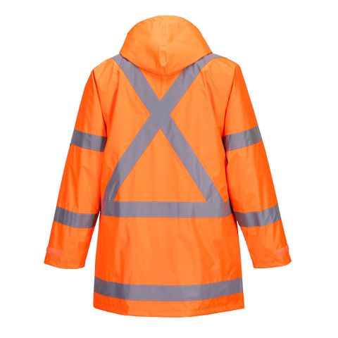 Portwest TTMC-W17 X-Back Rain Jacket - Orange - Medium