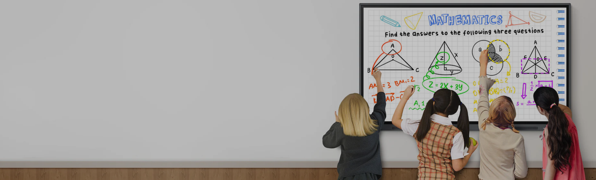 <h3>Commercial Display</h3>                                     <h2>Interactive Panels</h2>                                     <p>Deliver rich content and dynamic interaction<br>with high-impact interactive displays</p><button>Explore Now</button>