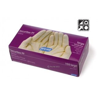 Gloves Securitex Latex P/F Med 41005