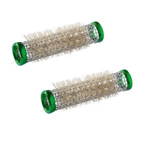 Metal Brush Rollers Green 15mm 12Pkt