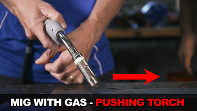 Beginner MIG Welding with gas - correct torch angle