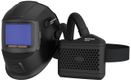 Respirator Welding Helmet with External Controls