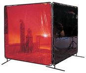 Welding Curtain attached to frame